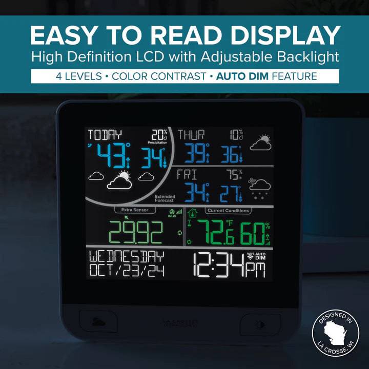 La Crosse Technology V15 Wi-Fi Multi-Day Forecast Weather Station - Weathershack