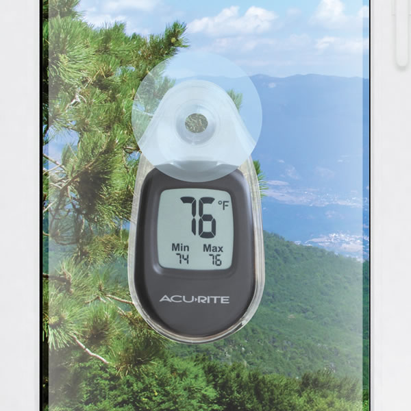 AcuRite - Suction Cup Digital Window Thermometer