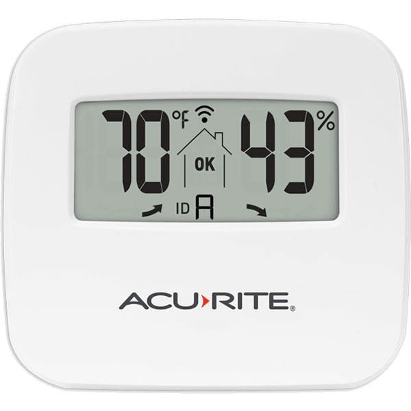 AcuRite Wireless Indoor Outdoor Temperature and Humidity Sensor (06002M) ,  white