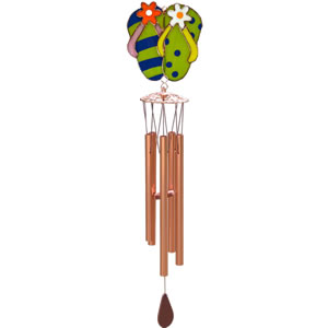 Gift Essentials Stained Glass Flip Flop Wind Chime
