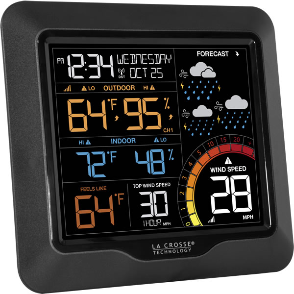 The Weather Channel® La Crosse Technology® Wireless Weather Station With  Pressure History