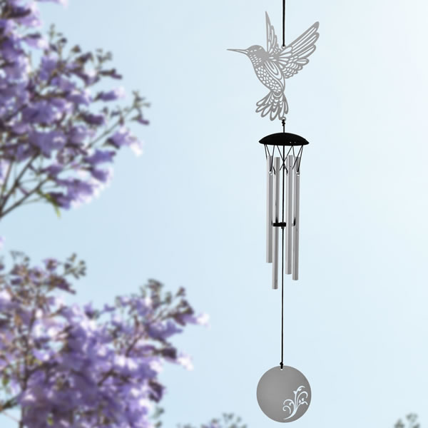 Flourish Filigree Hummingbird Wind Chime